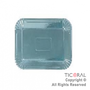 BANDEJA LAMINADA N.05 28 x 30 CM CELESTE GOLD x 10